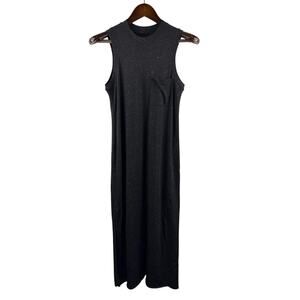 Women’s ATM XS Black w/ White Accents Sleeveless Maxi Dress